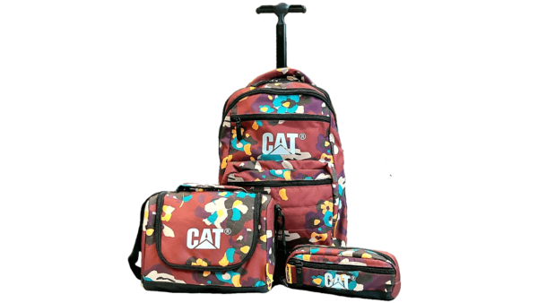 Caterpillar School Trolley Backpack Set