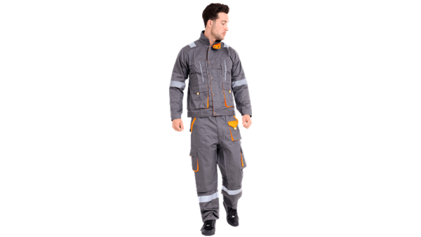 Coverall Hi-Qual Safety – Industrial Navy/Orange Safety Kooheji American