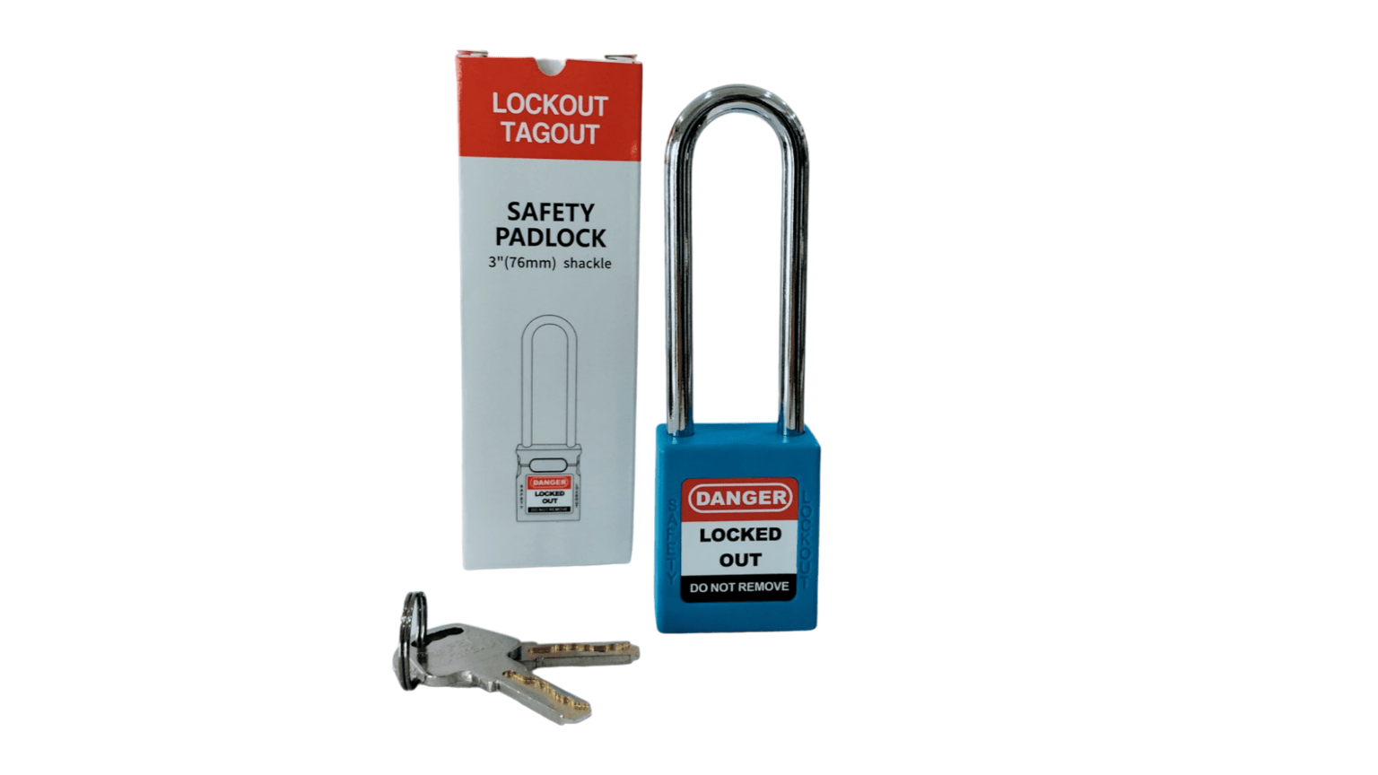 LOCKOUT TAGOUT SAFETY PADLOCK 3″ (76mm) SHACKLE – Kooheji Industrial Safety
