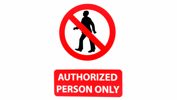 Authorized Person Only