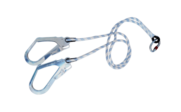 Deltaplus Rope Lanyard with double hock