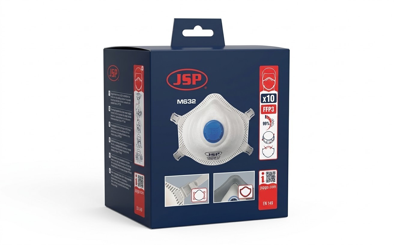JSP DISPOSABLE MASK FFP3 M632 JSP DISPOSABLE MASK FFP3 M632